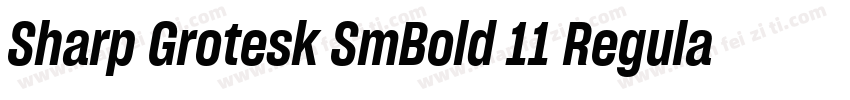 Sharp Grotesk SmBold 11 Regular字体转换